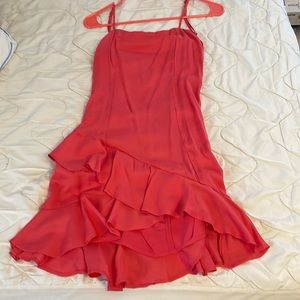 Francesca’s coral mini dress